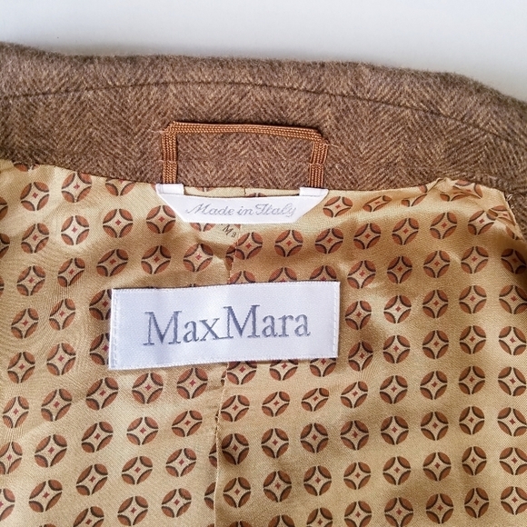 Max Mara | Wool Angora Blend Blazer, Brown… - Picture 9 of 14